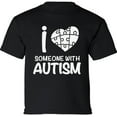 thumbnail image 1 of Graphic T-Shirt for Kids I Love Someone With Autism Awareness XS S M L XL Youth Tee for Boys Girls, 1 of 2