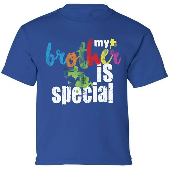 Graphic T-Shirt for Kids My Brother Is Special Autism Awareness XS S M L XL Youth Tee for Boys Girls