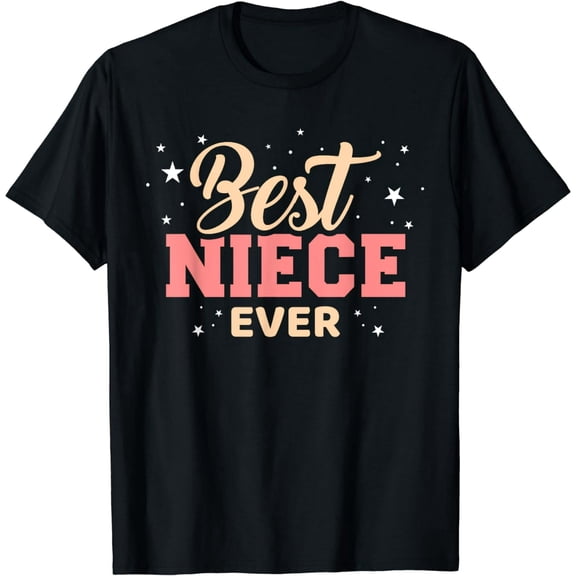 Graphic T-Shirt for Women "Best Niece Ever" Print Casual Cotton Tee