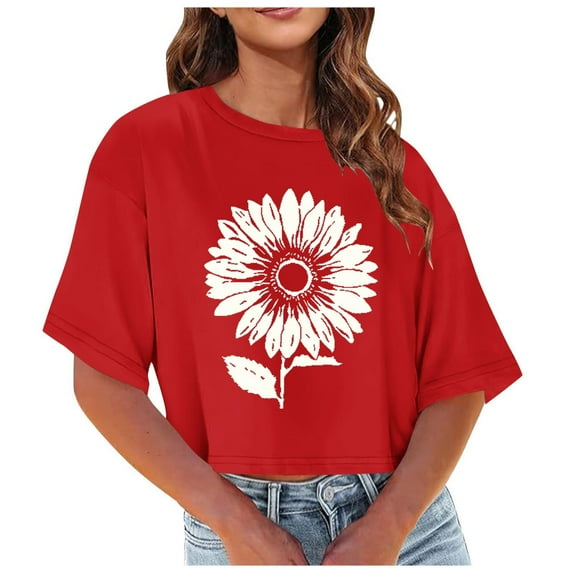 Graphic T Shirts Loose Womens Workout Top Women Tank Tops Loose Graphic Red Shirts for Women