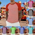 thumbnail image 1 of Graphic T Shirts for Men Y2k Comfortable Loose Fit Round Neck Streetwear Pullover Tees Solid Color Shirt Casual Short Sleeve Summer Basic Tops, 1 of 5