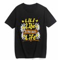 thumbnail image 1 of Graphic T-shirt for women Lili Life Is The Best Life Lovely Mother's Day gift top, 1 of 5