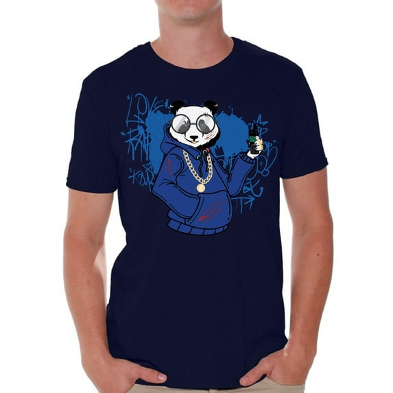 Graphic T shirts for Men - Nerd Geek Cool - Streetwear Panda T-Shirt