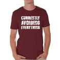 thumbnail image 1 of Graphic T shirts for Men - Currently Avoiding Everything Funny Tshirt, 1 of 4