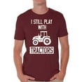 thumbnail image 1 of Mens Graphic Tees - I Still Play with Tractors Funny T-shirt, 1 of 4