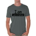 thumbnail image 1 of Graphic T shirts for Men - I'm Vaccinated Shirts, 1 of 4