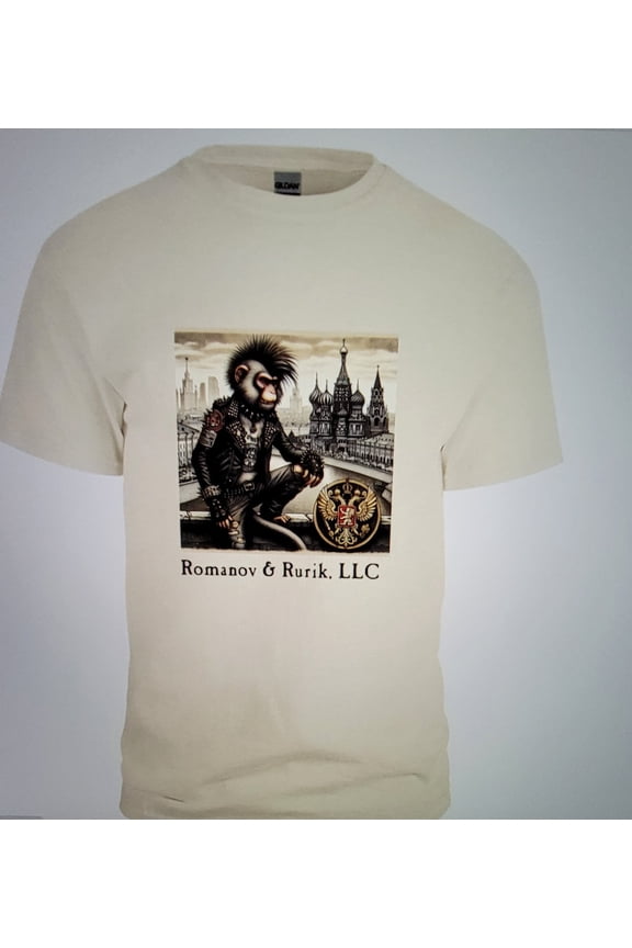 Graphic Tee "Moscow Biker Monkey"
