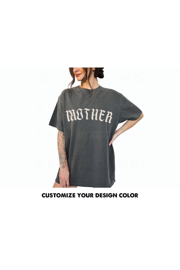 Graphic Tee - Mother Gothic tshirt, trendy alternative metal core tee, old english mother tshirt, oversized mom tee, goth mom
