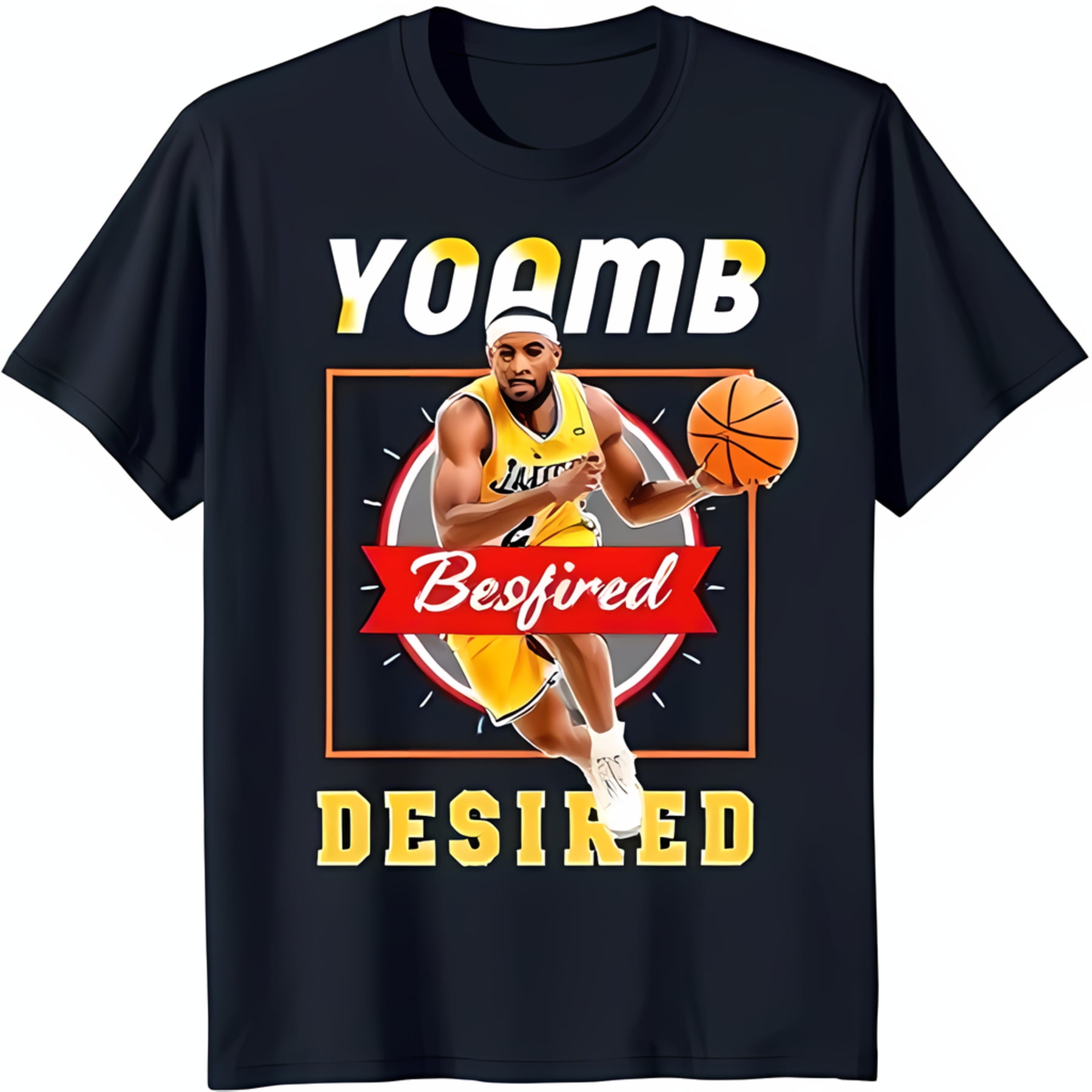 Graphic Tee Player in Yellow & Jersey Number 24