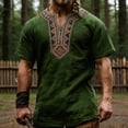 thumbnail image 1 of Graphic Tee by Norse Mythology for Everyday Casual Style Mens T Shirt Design and Print, XXL, Army Green, 1 of 3
