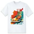 thumbnail image 1 of Graphic Tees Baggy Shirts for MenFlowers (29) Crew Neck Streetwear T Shirts Casual Summer Sports Best Sizes, 1 of 1