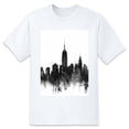 thumbnail image 1 of Graphic Tees Baggy Shirts for MenWatercolor Drawing New York (3) Crew Neck Streetwear T Shirts Casual Summer Sports Best Sizes, 1 of 1