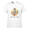 thumbnail image 1 of Graphic Tees Beach Summer Gildan Men's Short Sleeve T-Shirt 180g, 1 of 8