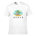 thumbnail image 1 of Graphic Tees Beach Summer Gildan Men's Short Sleeve T-Shirt 180g, 1 of 8