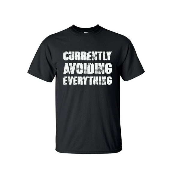 Graphic Tees - Currently Avoiding Everything Funny - Big and Tall T shirts for Men