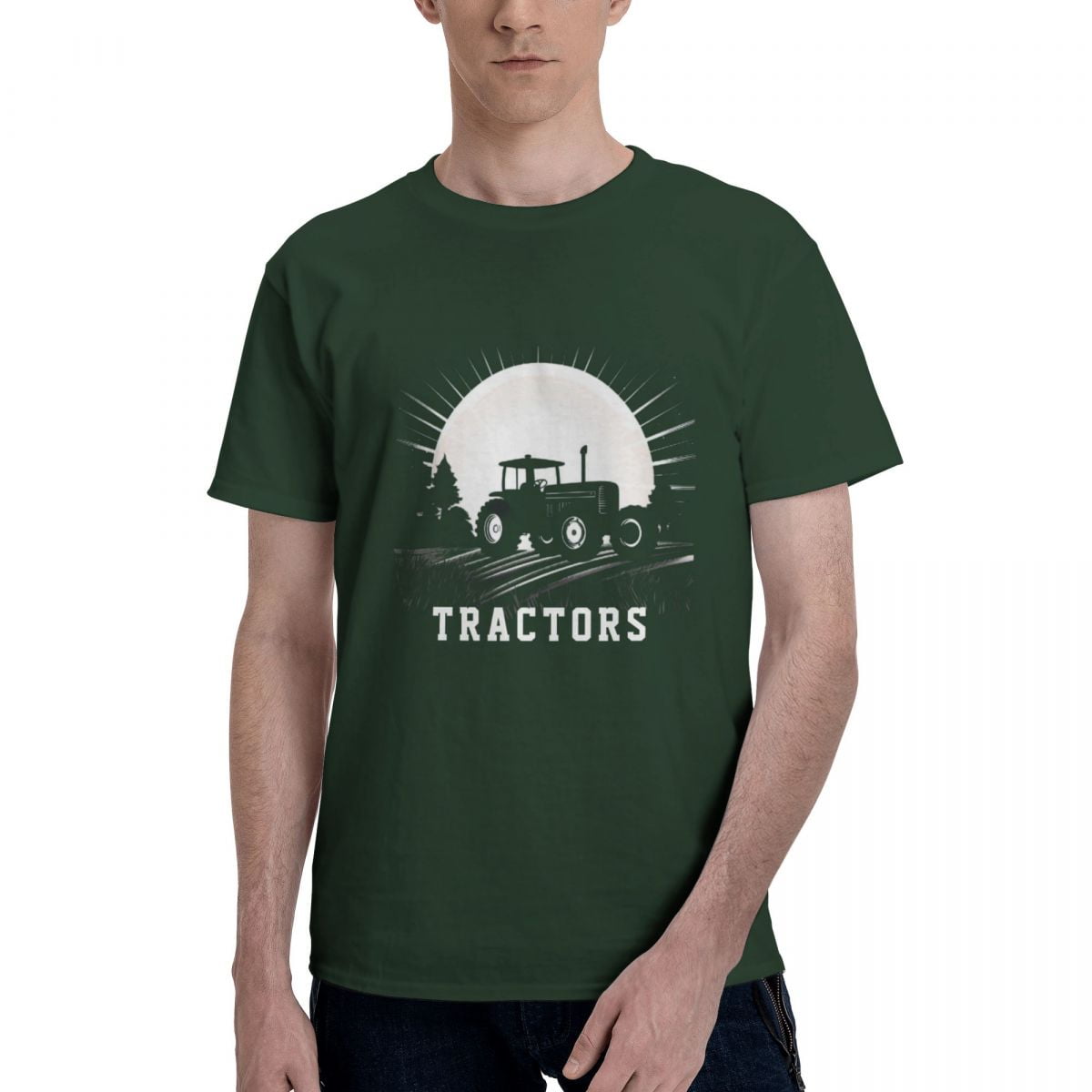 green mens graphic tee