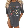 thumbnail image 1 of Graphic Tees For Women, Oversize Loose Fit Short Sleeve Top Style Casual Summer, 1 of 4