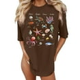 thumbnail image 1 of Graphic Tees For Women, Oversize Loose Fit Short Sleeve Top Style Casual Summer, 1 of 4
