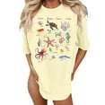 thumbnail image 1 of Graphic Tees For Women, Oversize Loose Fit Short Sleeve Top Style Casual Summer, 1 of 4