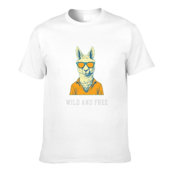 Graphic Tees Funny T-shirts Wild and Free Gildan Men's Short Sleeve T-shirt 180g