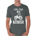 thumbnail image 1 of Mens Graphic Tees - I Still Play with Tractors Funny Tshirts, 1 of 4