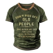 LIBING CLOTHING Graphic Tees Men,Cinch Shirts for Men,Muscle Shirts for Men,Mens Shirts Casual Stylish,Mens Shirts,Men's Letter Painted Short Sleeve Mens Classic Casual Sports Fit Crewneck T-Shirt