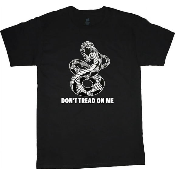 Graphic Tees Mens Funny T-shirts Rattle Snake Patriotic Flag