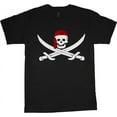 thumbnail image 1 of Graphic Tees Mens Funny T-shirts Skull Crossbones Pirate Costume, 1 of 1
