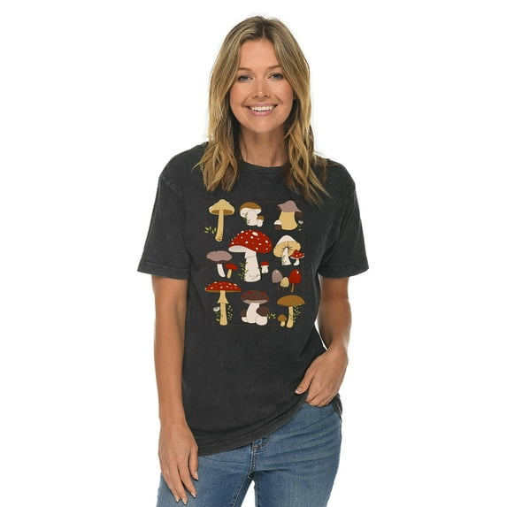 Graphic Tees - Nature Fungi Novelty T Shirts for Men and Women