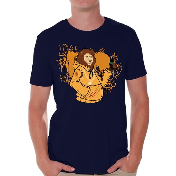 Graphic Tees - Nerd Geek Cool - Streetwear Lion Tshirt