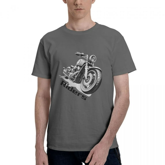 Graphic Tees Vintage Motorcycle Men's Short Sleeve Standard T-Shirt 150g Deep Heather