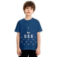 thumbnail image 1 of Graphic Tees for Boys Short Sleeve Crew Neck T-Shirts with Patriotic Printed Designs, 1 of 5
