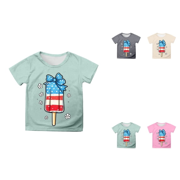 Graphic Tees for Girls: Short Sleeve Crewneck Tops 5-14 Years Comfortable & Casual for Everyday & Party Wear