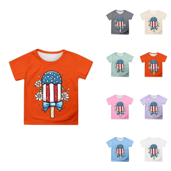 Graphic Tees for Girls: Short Sleeve Crewneck Tops 5-14 Years Comfortable & Casual for Everyday & Party Wear