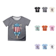 thumbnail image 1 of Graphic Tees for Girls: Short Sleeve Crewneck Tops 5-14 Years Comfortable & Casual for Everyday Wear & Summer Parties, 1 of 4