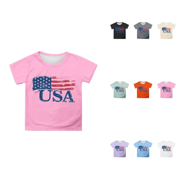 Graphic Tees for Girls: Short Sleeve Crewneck Tops 5-14 Years Comfortable & Casual for Everyday Wear & Summer Parties