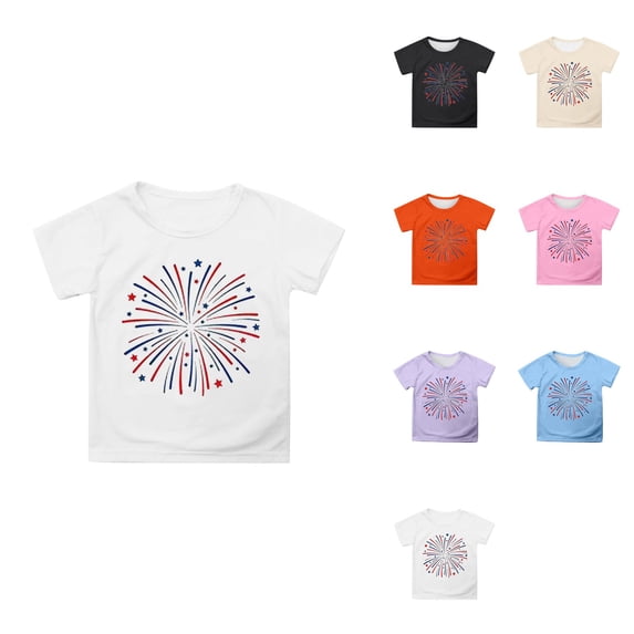 Graphic Tees for Girls: Short Sleeve Crewneck Tops 5-14 Years Comfortable & Casual for Everyday Wear & Summer Parties