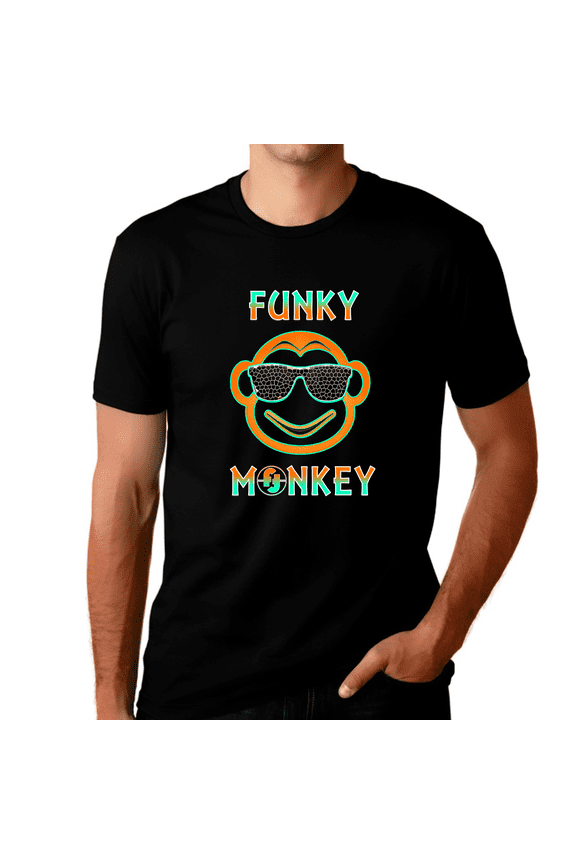 Graphic Tees for MEN and TEENS - Funky Monkey Funny T Shirts for MEN - Funny Shirts for Men