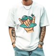thumbnail image 1 of Graphic Tees for Men Casual Tee Summer Fashion Trend Sports Shirt Vintage and Versatile Tops X-Lage, 1 of 1