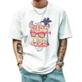 thumbnail image 1 of Graphic Tees for Men Design Casual Tee Streetwear Fashion Trend Sports Shirt Vintage Style Medium, 1 of 1