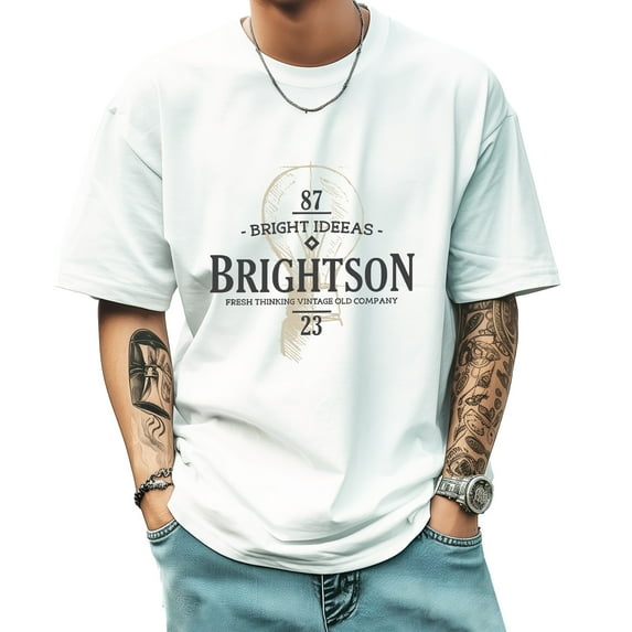 Graphic Tees for Men Design Casual Tee Streetwear Fashion Trend Sports Shirt Vintage Style Medium