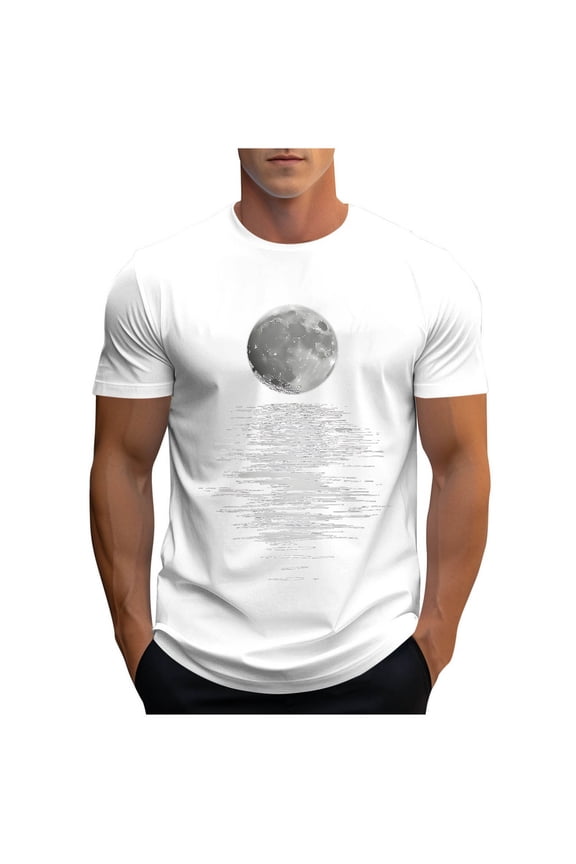 Graphic Tees for Men Premium Short Sleeve Colorful T-Shirts Trippy Space Designs