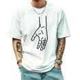thumbnail image 1 of Graphic Tees for Men Summer New Fashion Trend Sports Shirt Loose style Large, 1 of 1