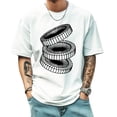 thumbnail image 1 of Graphic Tees for Men Summer New Fashion Trend Sports Shirt Loose style Large, 1 of 1