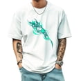 thumbnail image 1 of Graphic Tees for Men Summer New Print Casual Tee Fashion Trend Sports Shirt Select, 1 of 5