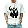 thumbnail image 1 of Graphic Tees for Men Summer New Print Casual Tee Fashion Trend Sports Shirt Select, 1 of 1