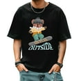 thumbnail image 1 of Graphic Tees for Men Summer New Trend Sweatshirt Loose Fit for Big and Tall Men Shirts 3X-Large, 1 of 1