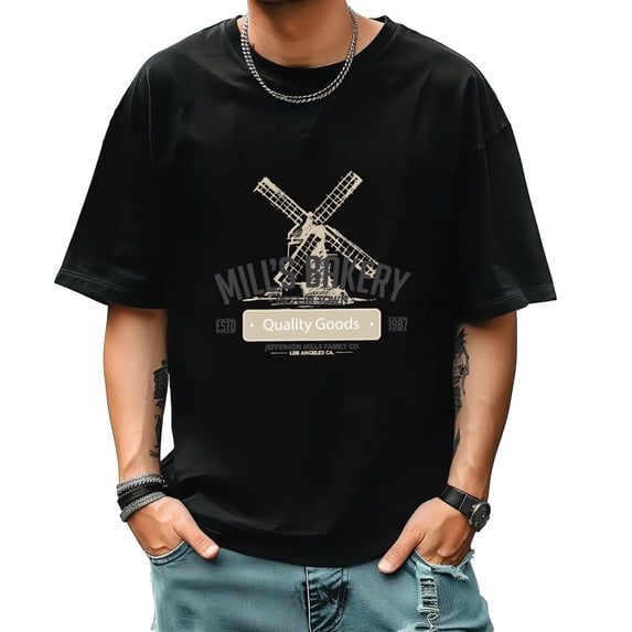 Graphic Tees for Men Summer New Vintage Tee Trend Fashion Sports Shirt Small