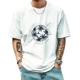 thumbnail image 1 of Graphic Tees for Men Summer New Vintage Tee Trend Fashion Sports Shirt Small, 1 of 1