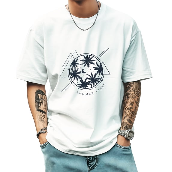 Graphic Tees for Men Summer New Vintage Tee Trend Fashion Sports Shirt Small